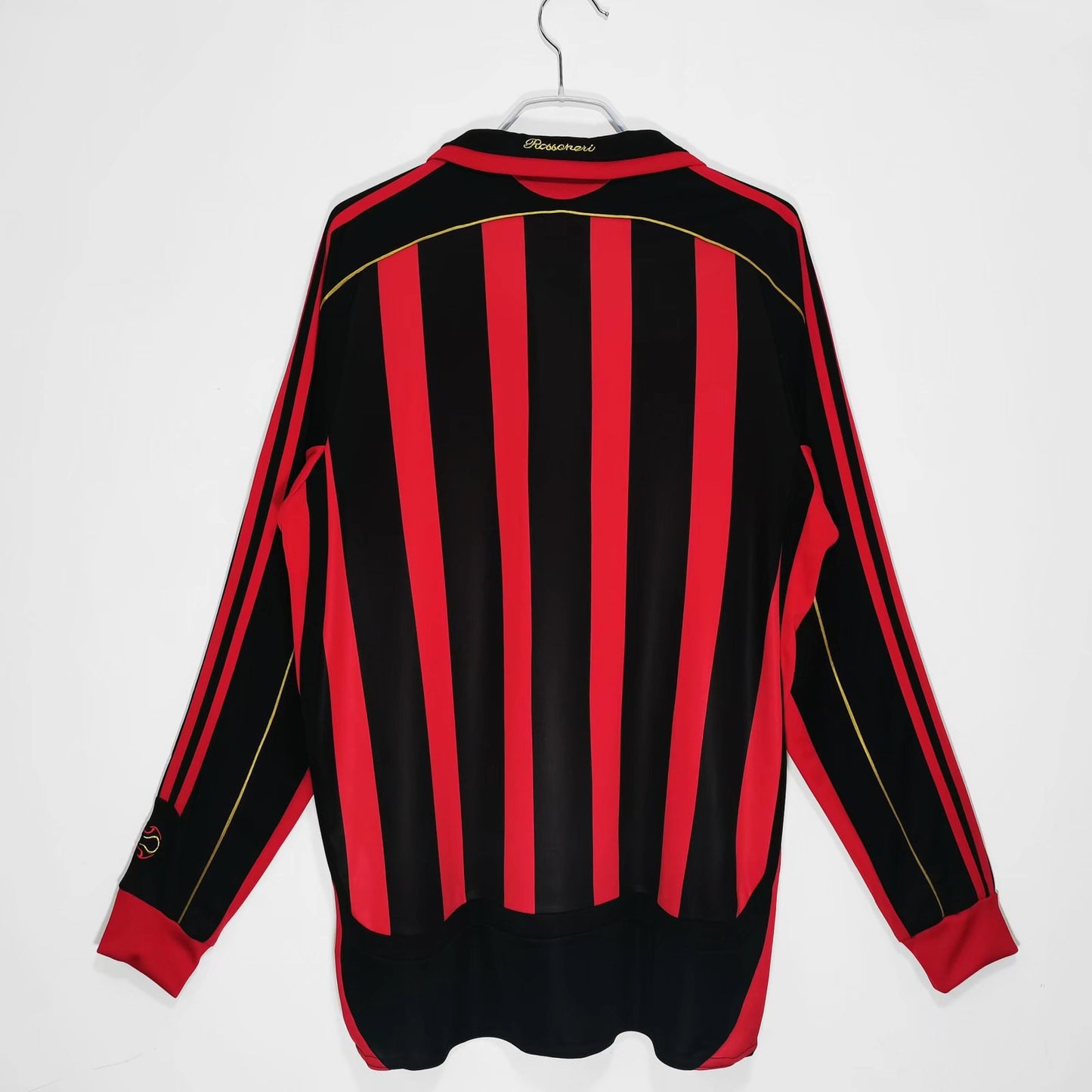 2006-2007 AC Milan Longsleeve Home Retro Kit