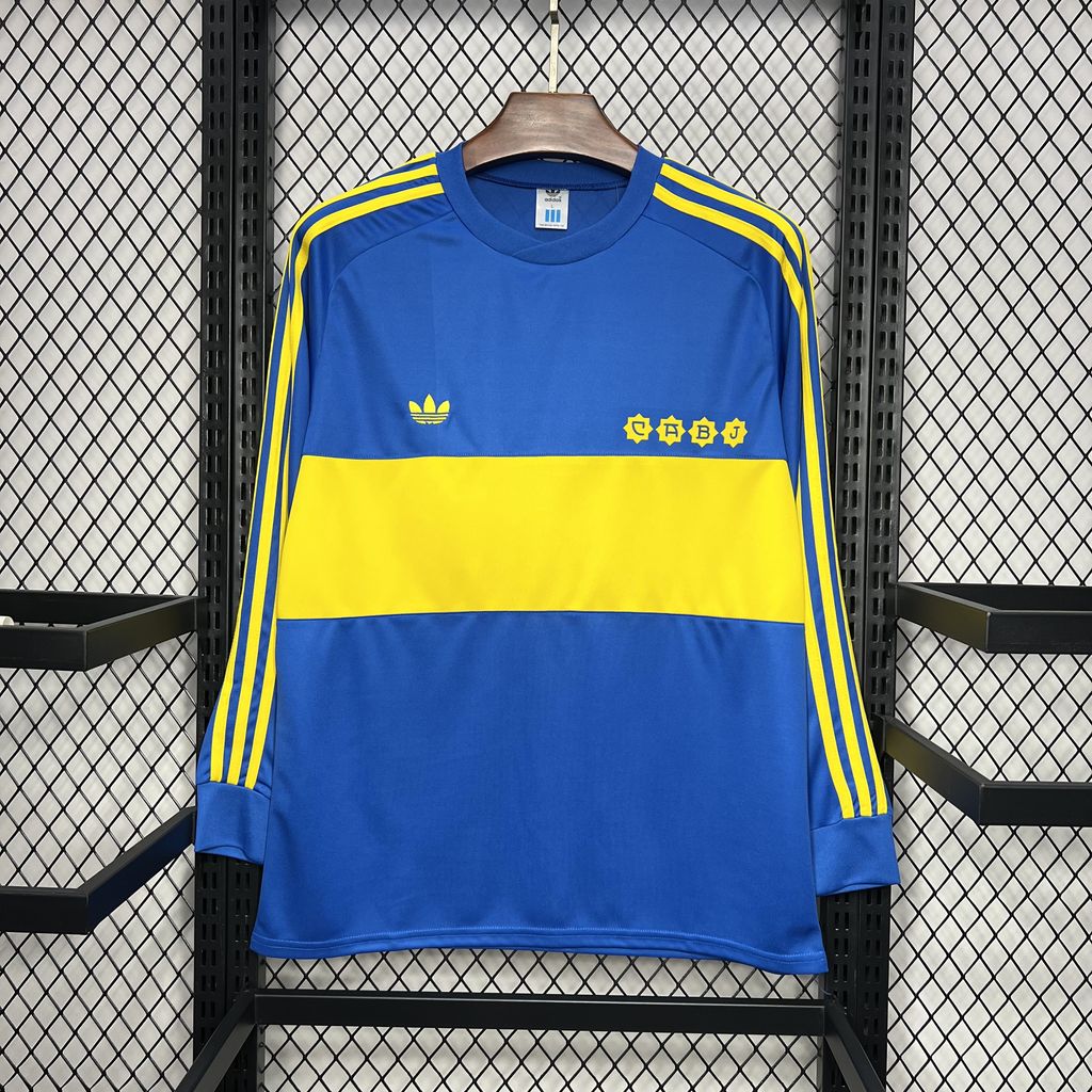 1981 Boca Juniors Longsleeve Home Retro Kit