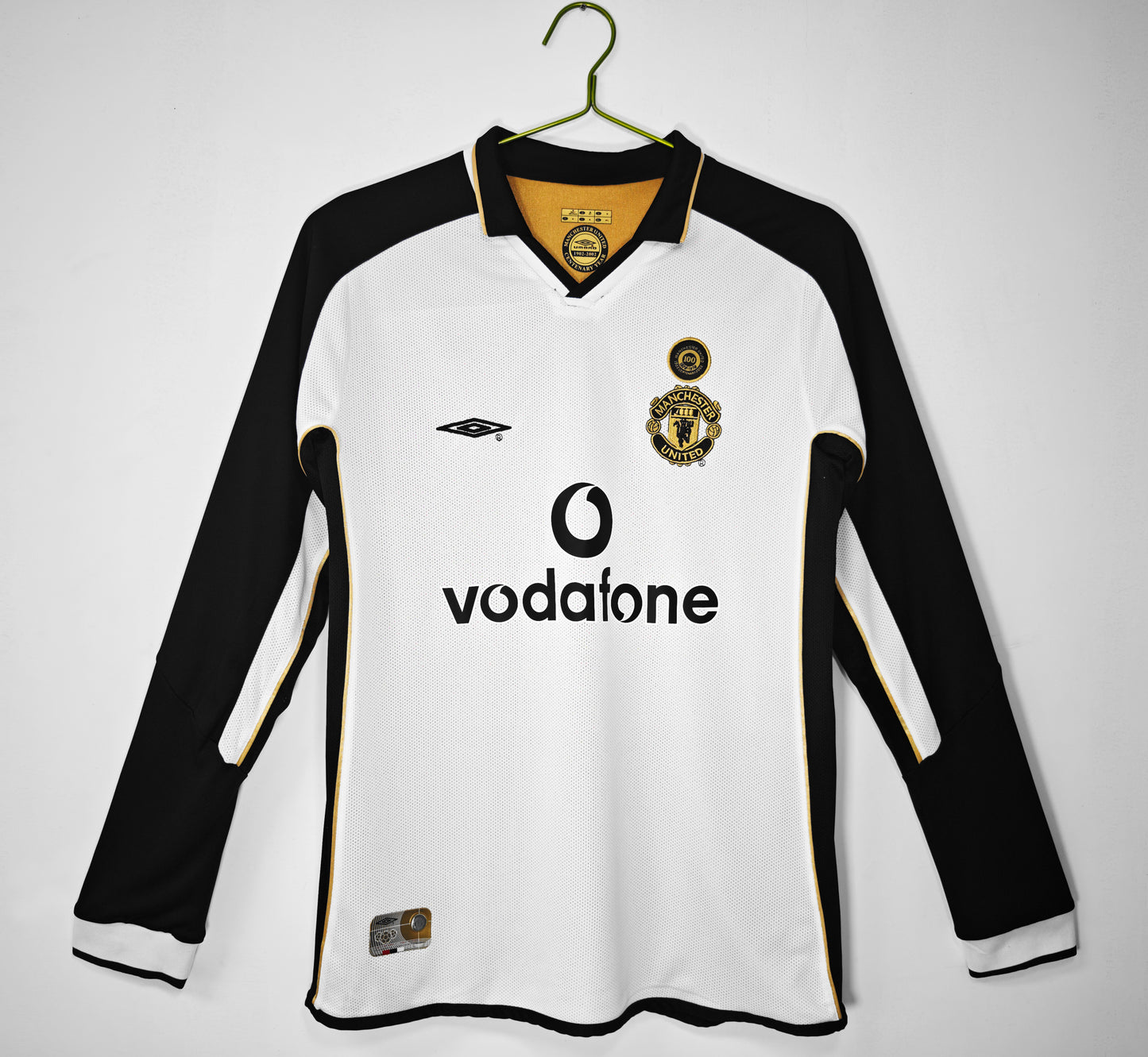 2001-2002 Manchester United Longsleeve Centenary Reversible Away Retro Kit