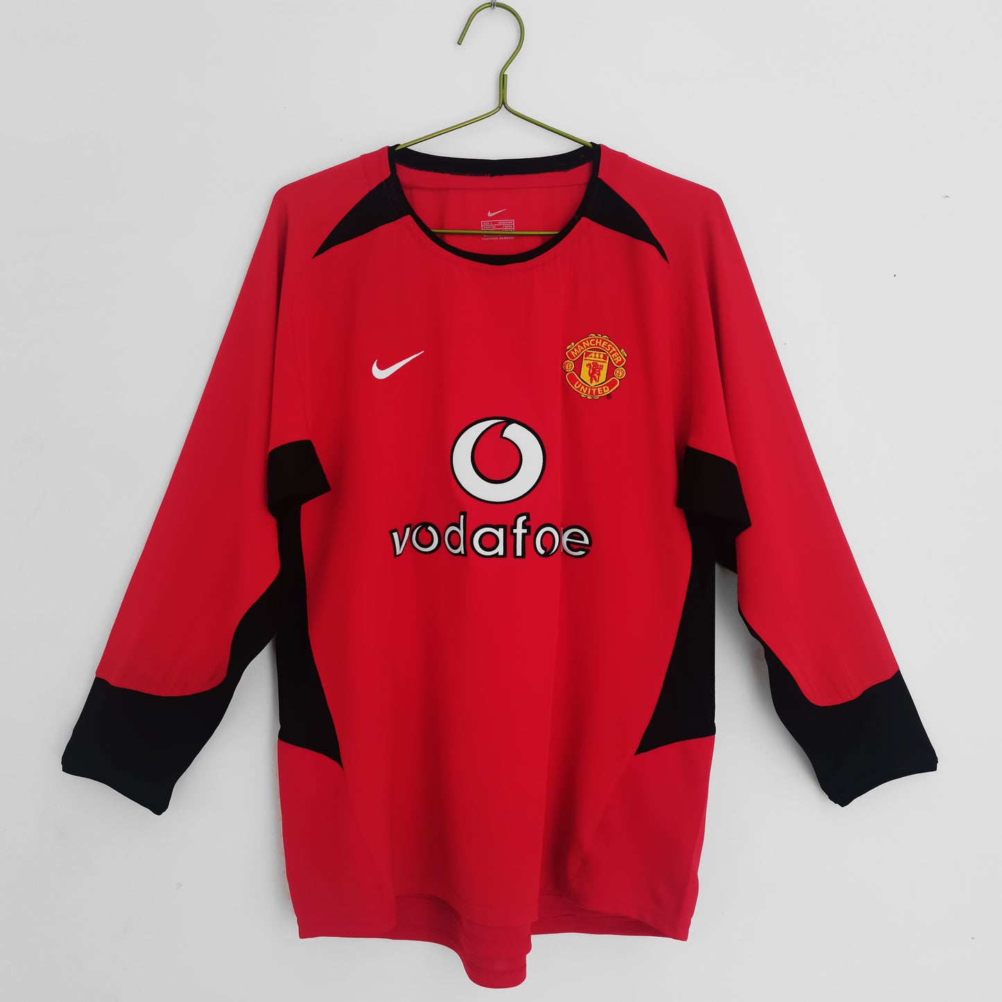 2002-2004 Manchester United Longsleeve Home Retro Kit