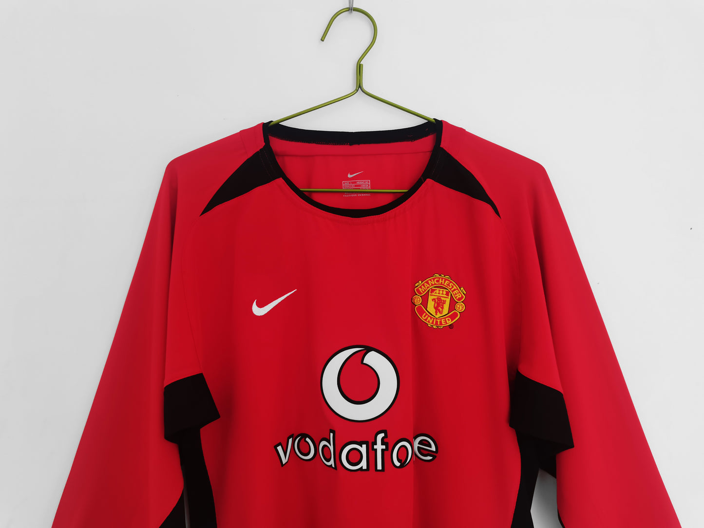 2002-2004 Manchester United Longsleeve Home Retro Kit