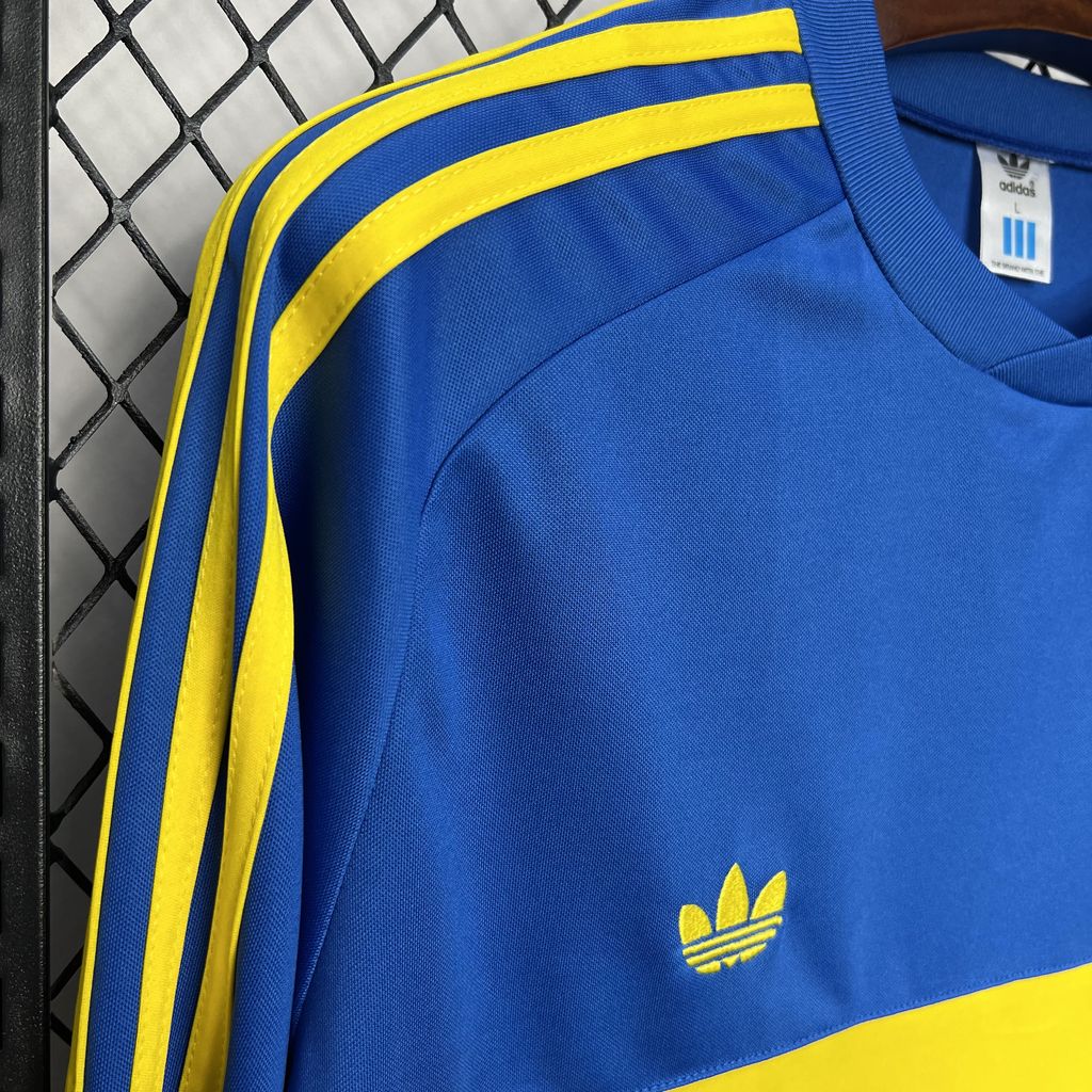 1981 Boca Juniors Longsleeve Home Retro Kit