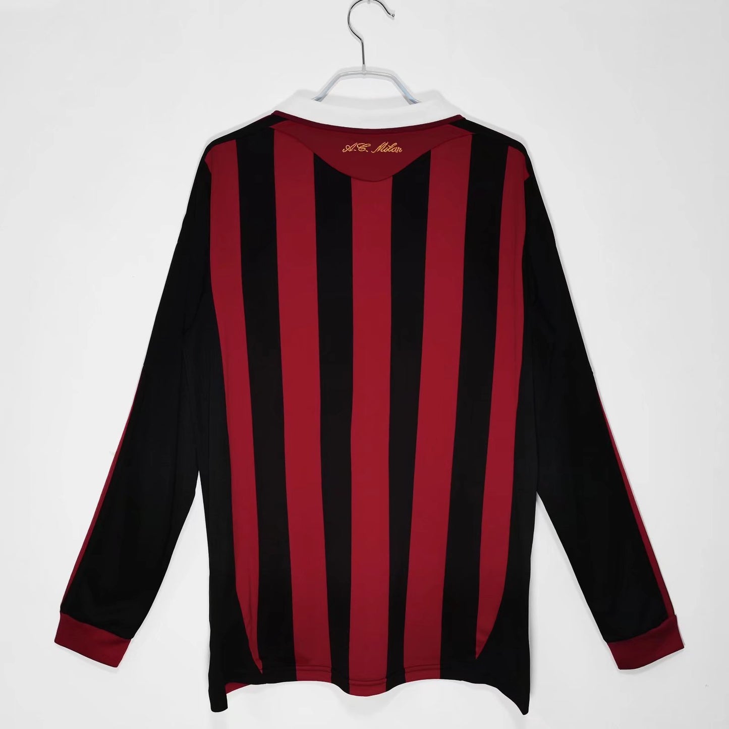 2009-2010 AC Milan Longsleeve Home Retro Kit